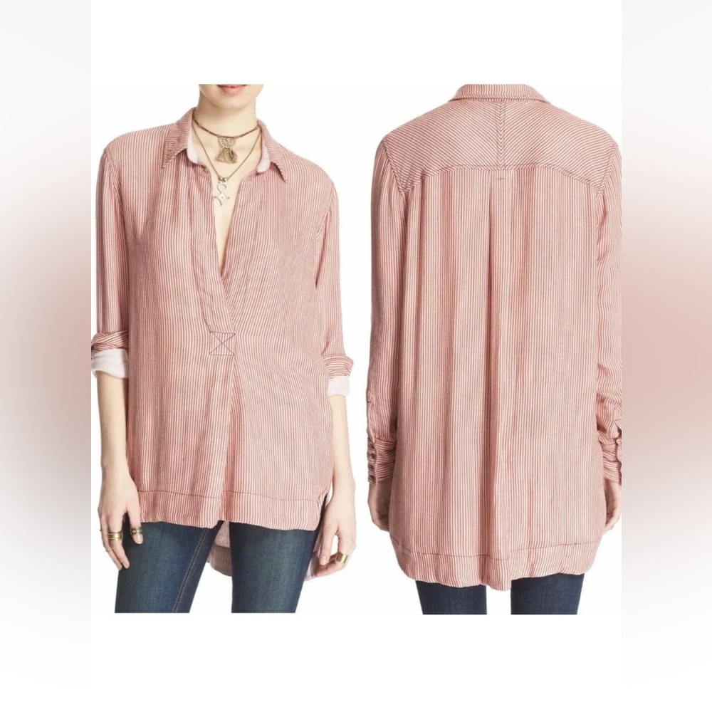 Free people on the road stripes shirt tunic